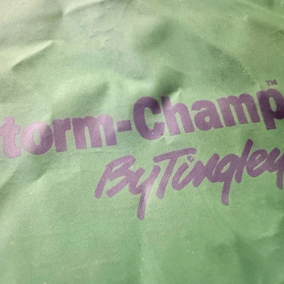 Storm Champ By Tingley Vintage Rain Jacket PVC Green Men Size XL - Picture 4 of 6